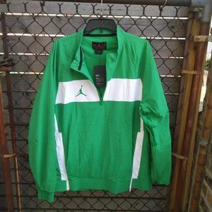 Nike Jordan Dri Fit GREEN Windbreaker 1/4 Zip Jacket Men’s Small